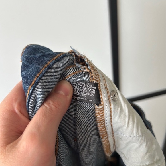 Club Monaco Vintage Slim Straight Leg Denim Blue Jeans - Picture 13 of 14